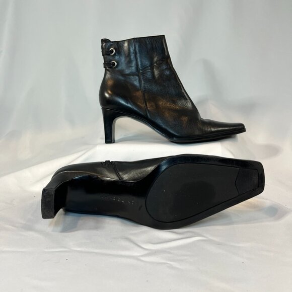 Bandolino Black Leather Ankle Boots | Women’s 7.5 - Picture 4 of 4